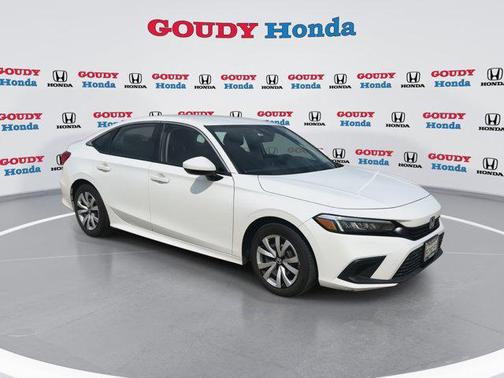 Platinum White Pearl 2023 Honda Civic LX