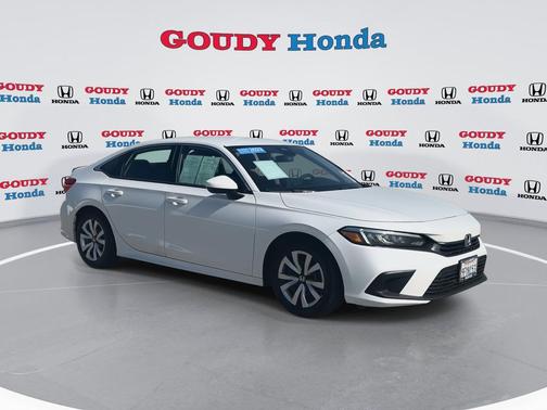 Platinum White Pearl 2023 Honda Civic LX