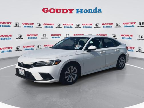 Platinum White Pearl 2023 Honda Civic LX