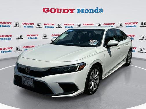 Platinum White Pearl 2023 Honda Civic LX