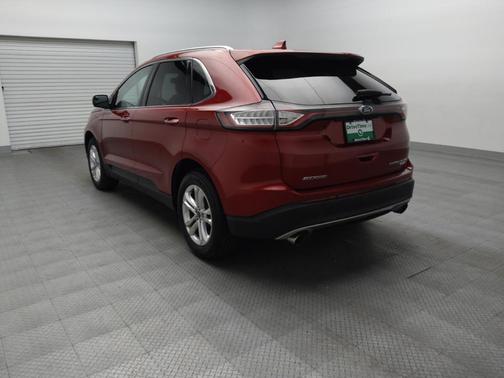 Red 2018 Ford Edge Titanium