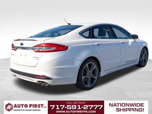 White Platinum Clearcoat Metallic 2017 Ford Fusion Sport