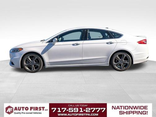 White Platinum Clearcoat Metallic 2017 Ford Fusion Sport