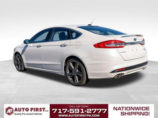 White Platinum Clearcoat Metallic 2017 Ford Fusion Sport