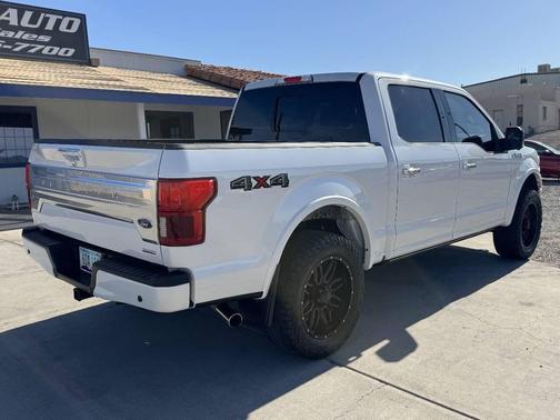 White Platinum Metallic Tri-Coat 2018 Ford F-150 Platinum