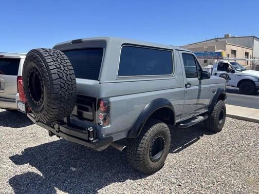 Gray 1992 Ford Bronco Custom 2dr 4WD SUV