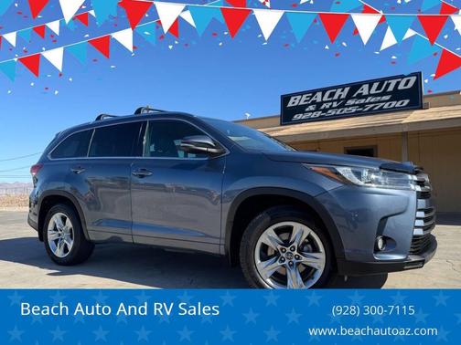 Shoreline Blue Pearl 2018 Toyota Highlander Limited