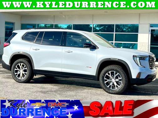 Glacier White 2026 GMC Acadia AT4
