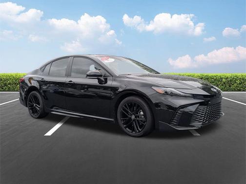 Midnight Black Metallic 2025 Toyota Camry SE