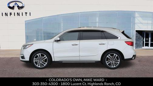 White Diamond Pearl 2017 Acura MDX 3.5L w/Advance Package