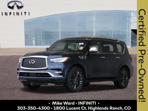Hermosa Blue 2023 INFINITI QX80 SENSORY AWD