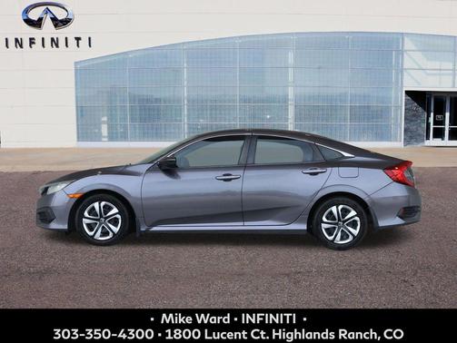 Modern Steel Metallic 2016 Honda Civic LX
