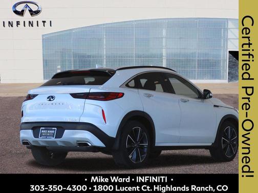 Radiant White 2024 INFINITI QX55 LUXE