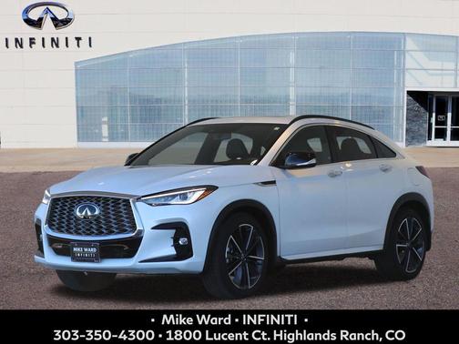 Radiant White 2024 INFINITI QX55 LUXE