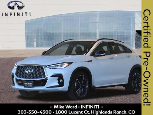Radiant White 2024 INFINITI QX55 LUXE