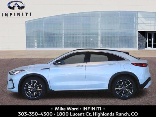 Radiant White 2024 INFINITI QX55 LUXE