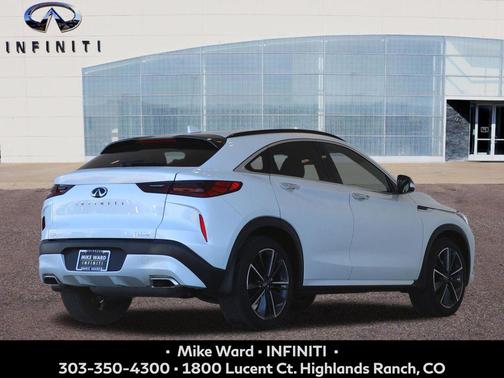 Radiant White 2024 INFINITI QX55 LUXE