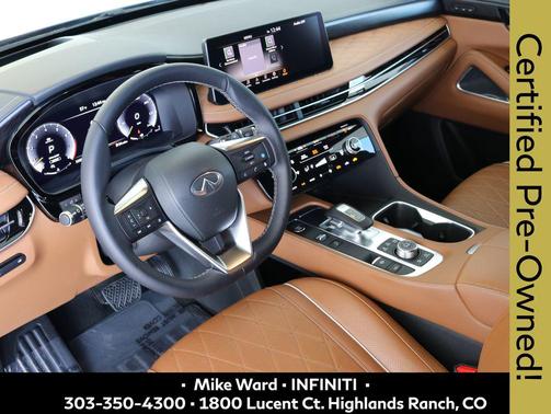 Moonbow Blue/Black Obsidian 2023 INFINITI QX60 AUTOGRAPH