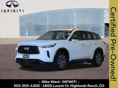 Glacier White 2025 INFINITI QX60 Pure