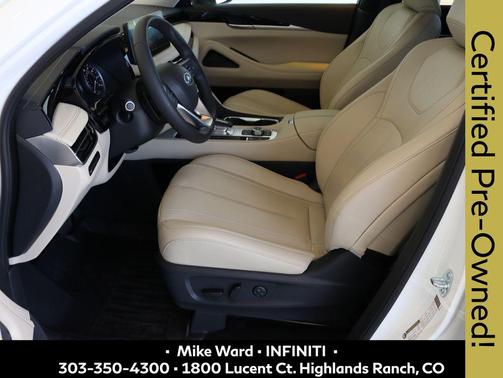 Glacier White 2025 INFINITI QX60 Pure