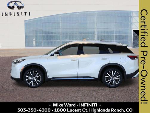 Majestic White 2023 INFINITI QX60 SENSORY