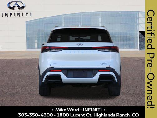 Majestic White 2023 INFINITI QX60 Luxe