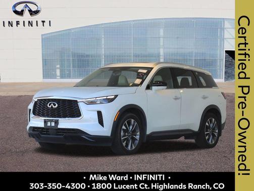 Majestic White 2023 INFINITI QX60 Luxe