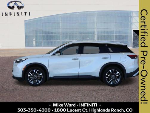 Majestic White 2023 INFINITI QX60 Luxe