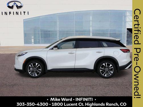 Majestic White 2023 INFINITI QX60 Luxe