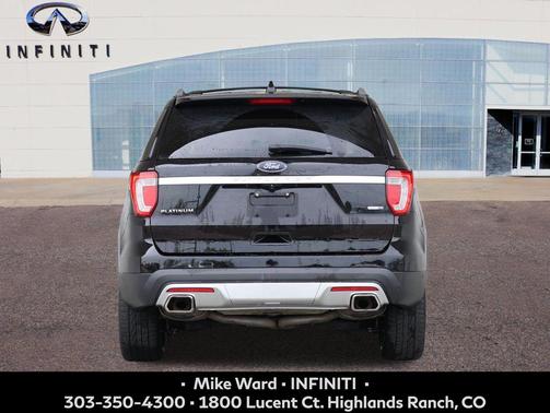 Shadow Black 2017 Ford Explorer Platinum