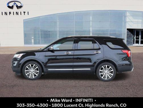 Shadow Black 2017 Ford Explorer Platinum