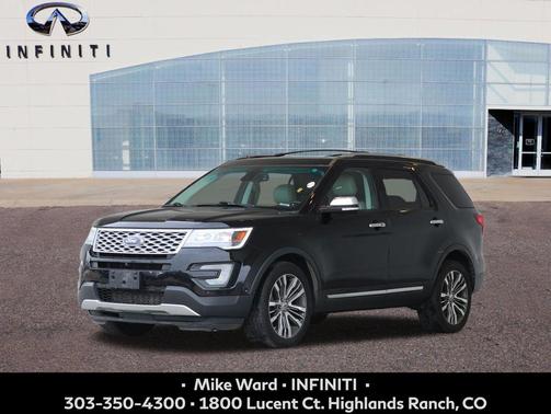 Shadow Black 2017 Ford Explorer Platinum