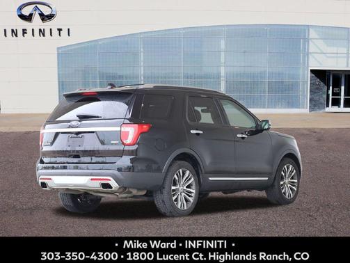 Shadow Black 2017 Ford Explorer Platinum