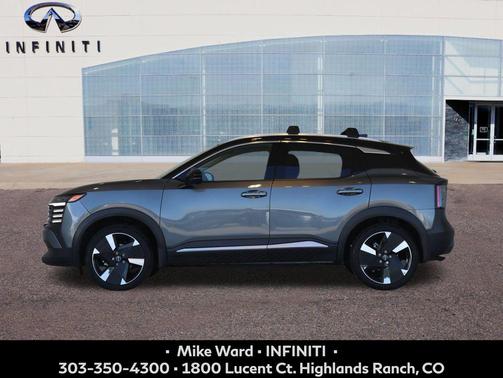 Gun Metallic/Super Black 2025 Nissan Kicks SR