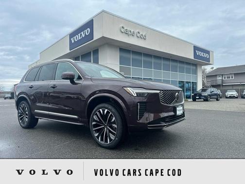 Mulberry Red Metallic 2026 Volvo XC90 Plus, B6 AWD Gas (mild hybrid), Gasoline, Bright, 6 Seats