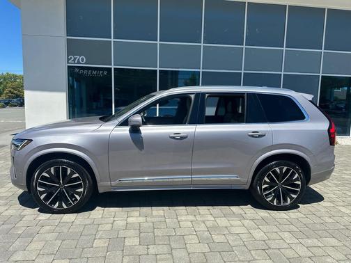 Aurora Silver 2026 Volvo XC90 Plus, B6 AWD Gas (mild hybrid), Gasoline, Bright, 7 Seats