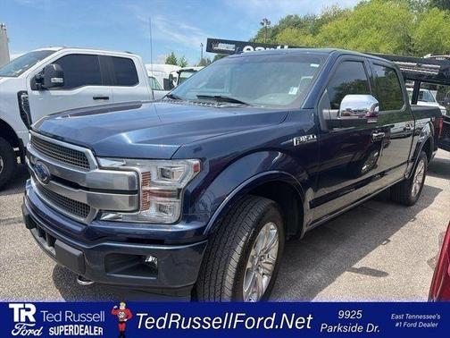 Blue 2020 Ford F-150 Platinum