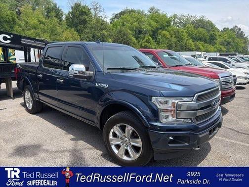 Blue 2020 Ford F-150 Platinum