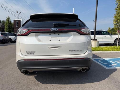 White Platinum Clearcoat Metallic 2015 Ford Edge Titanium
