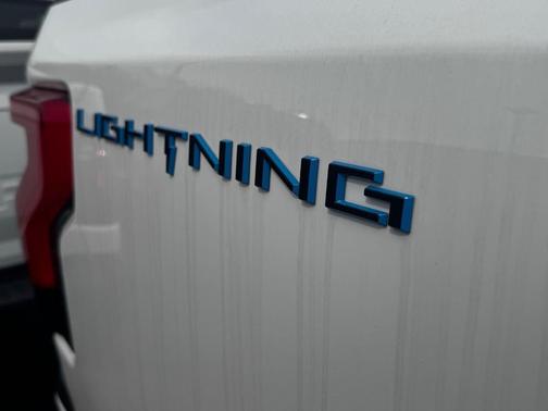 White 2025 Ford F-150 Lightning Flash