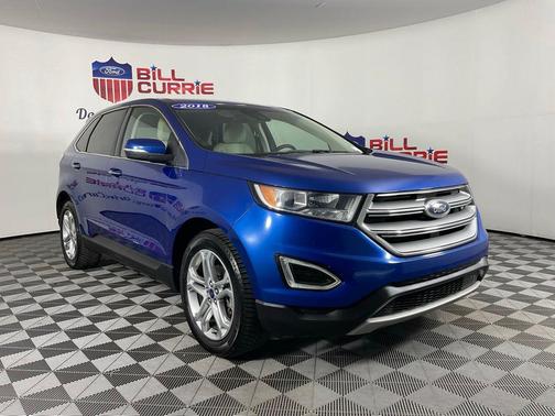 Lightning Blue Metallic 2018 Ford Edge Titanium