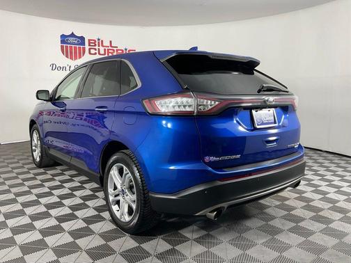 Lightning Blue Metallic 2018 Ford Edge Titanium