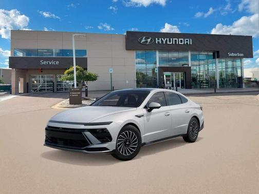 Serenity White 2026 Hyundai SONATA Hybrid Limited