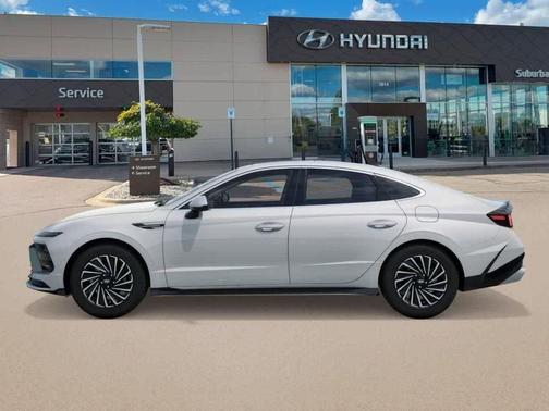 Serenity White 2026 Hyundai SONATA Hybrid Limited