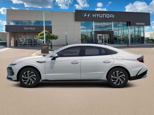 Serenity White 2026 Hyundai SONATA Hybrid Base