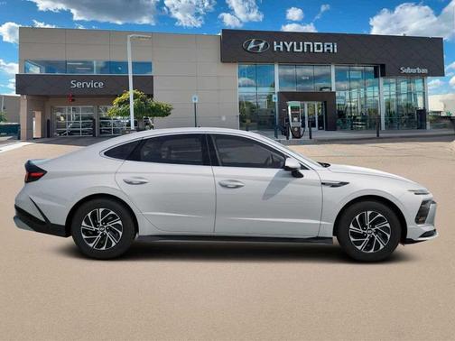 Serenity White 2026 Hyundai SONATA Hybrid Base