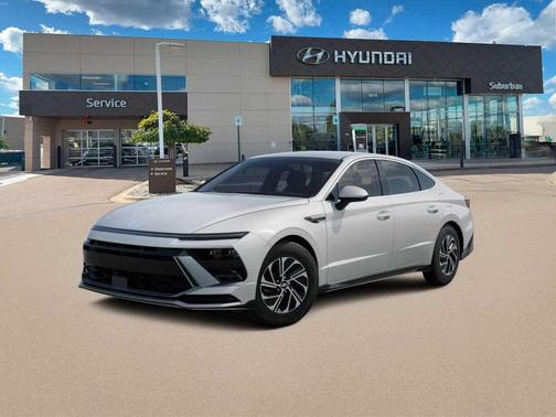 Serenity White 2026 Hyundai SONATA Hybrid Base