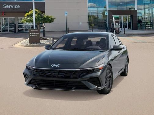 Amazon Gray 2026 Hyundai ELANTRA HEV Blue