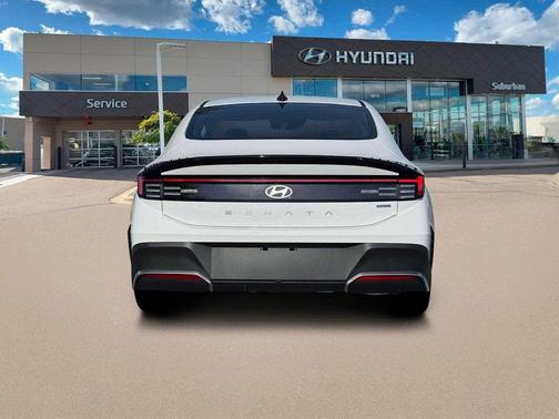 Serenity White 2026 Hyundai SONATA Hybrid Base