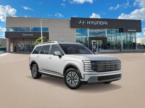 Creamy White Pearl 2027 Hyundai SANTA FE HEV SEL Premium